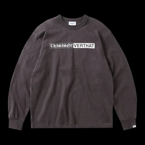thisisneverthat Half Old English Long-Sleeve Tee 'Charcoal'