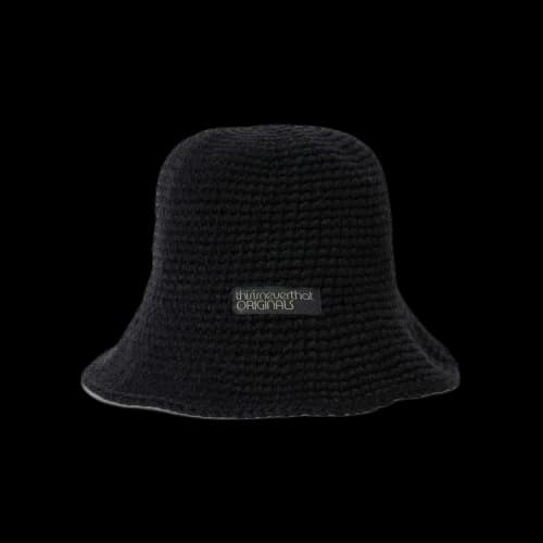thisisneverthat Knitted Bucket Hat 'Black'