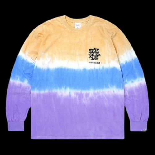 thisisneverthat Tie Dye Stripe Long-Sleeve Tee 'Lemon'