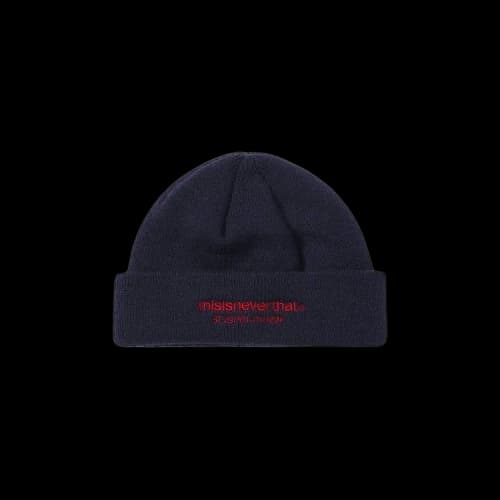 thisisneverthat T-Logo Short Beanie 'Navy'