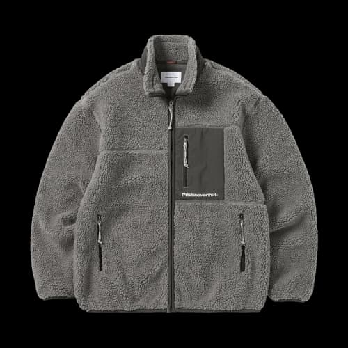 thisisneverthat SP Sherpa Fleece Jacket 'Charcoal'