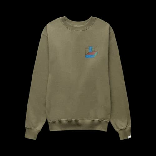 thisisneverthat Cube Crewneck 'Olive'