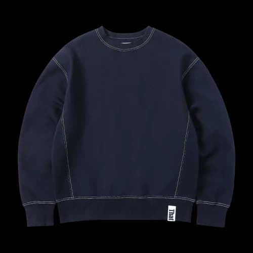 thisisneverthat Contrast Stitch Crewneck 'Navy'