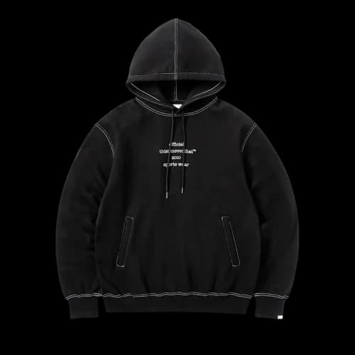 thisisneverthat Contrast Stitch Hoodie 'Black'