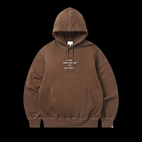 thisisneverthat Contrast Stitch Hoodie 'Brown'