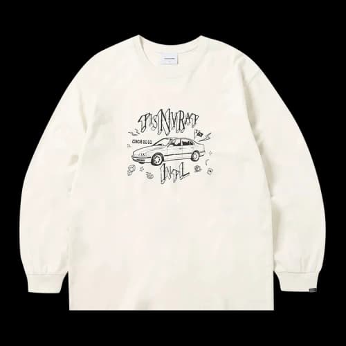 thisisneverthat TISNVRAT Car Long-Sleeve Tee 'Natural'