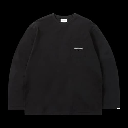 thisisneverthat L-Logo Pocket Long-Sleeve Tee 'Black'
