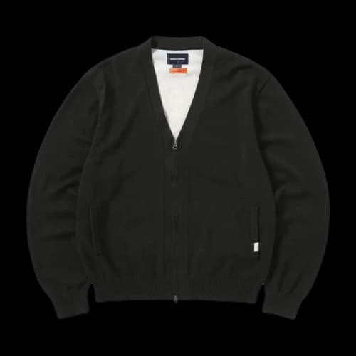thisisneverthat Chess Zip Cardigan 'Black'