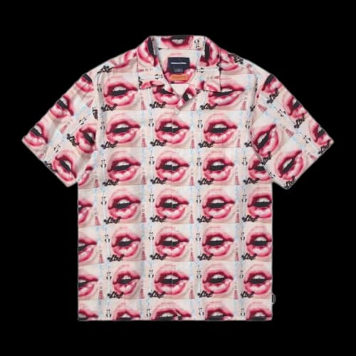 thisisneverthat Lips Rayon Shirt 'Pink'