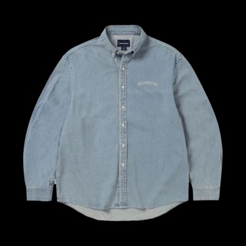 thisisneverthat Washed Denim Shirt 'Washed Blue'