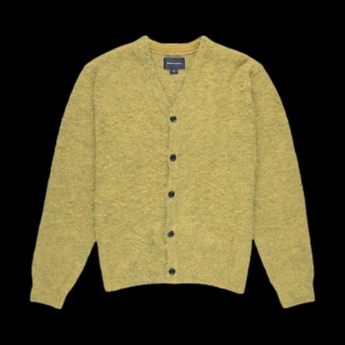 thisisneverthat Hairy Knit Cardigan 'Mustard'