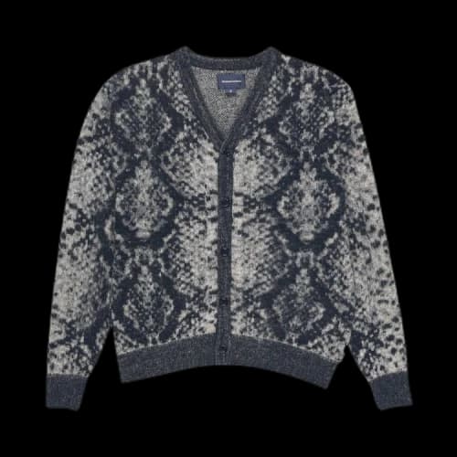thisisneverthat Phyton Jacquard Knit Cardigan 'Black'