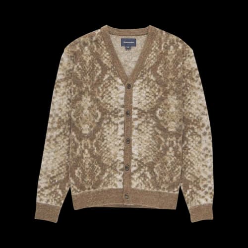 thisisneverthat Phyton Jacquard Knit Cardigan 'Brown'