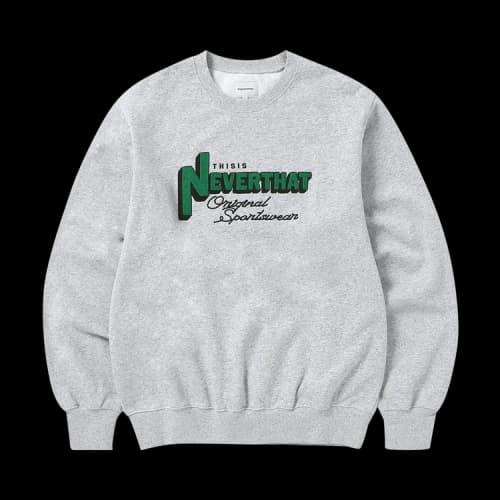 thisisneverthat League Crewneck 'Heather Grey'