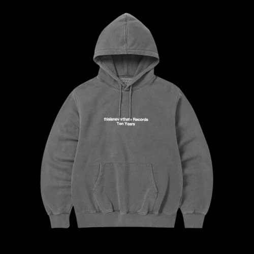 thisisneverthat Ten Years Records Hoodie 'Charcoal'