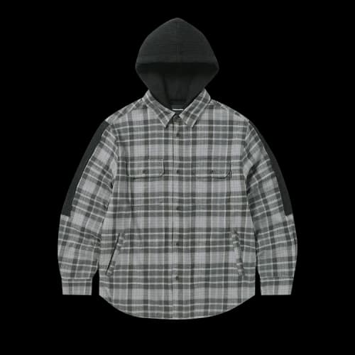 thisisneverthat FCP Plaid Check Hood Shirt 'Black'