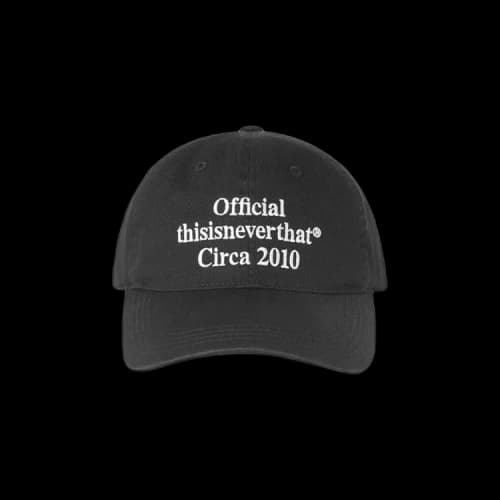 thisisneverthat Times Cap 'Black'