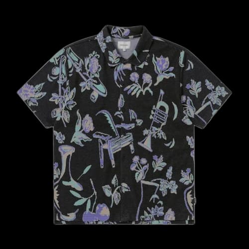 thisisneverthat Object Jacquard Button Up Top 'Black'