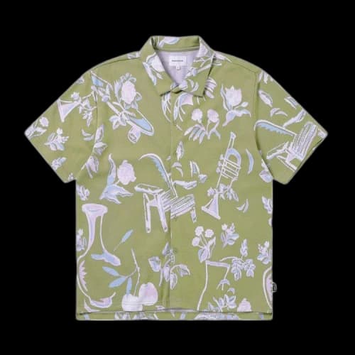 thisisneverthat Object Jacquard Button Up Top 'Green'