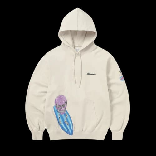 thisisneverthat Surfing Skull Hoodie 'Natural'