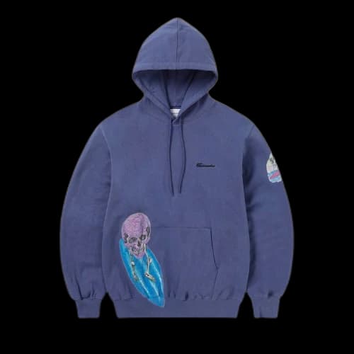 thisisneverthat Surfing Skull Hoodie 'Purple Blue'