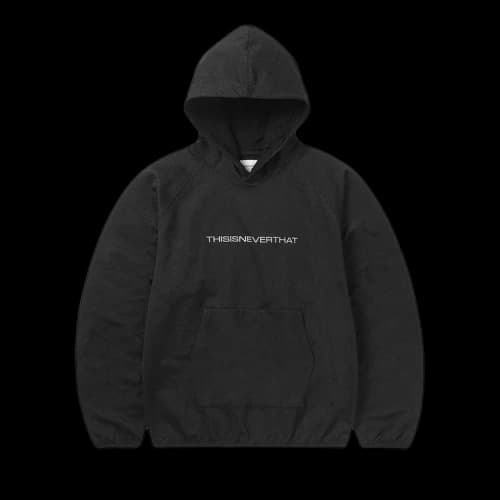 thisisneverthat Raglan Jersey Hoodie 'Black'