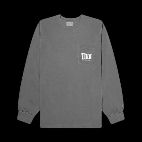 thisisneverthat That Pocket Long-Sleeve Tee 'Charcoal'