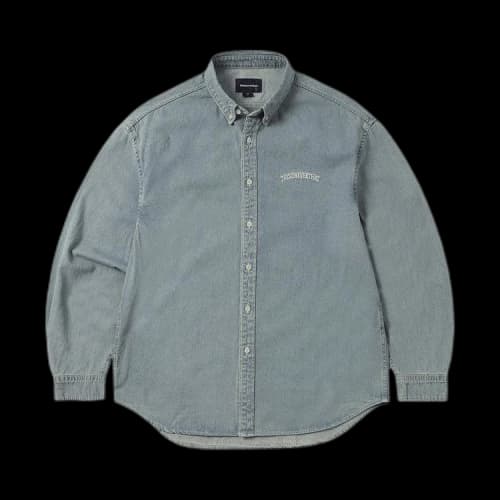 thisisneverthat Washed Denim Shirt 'Washed Blue'