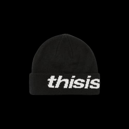 thisisneverthat HSP-Logo Big Cuff Beanie 'Black'