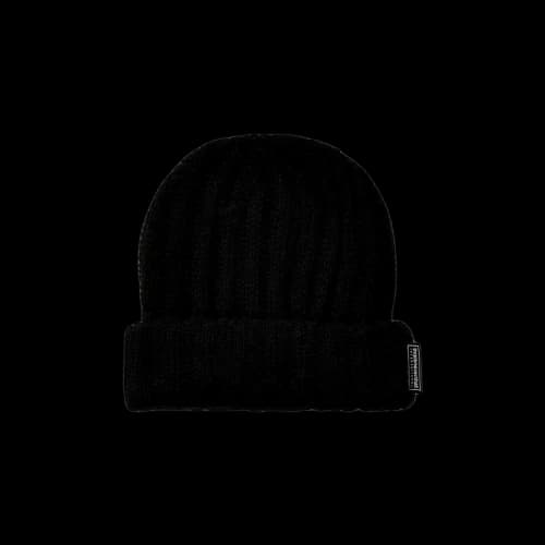 thisisneverthat Low Gauge Ribbed Beanie 'Black'