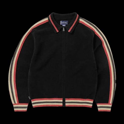 thisisneverthat Striped Zip Cardigan 'Black'