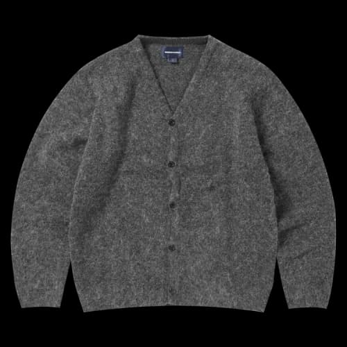 thisisneverthat Hairy Knit Cardigan 'Charcoal'