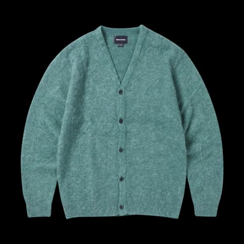 thisisneverthat Hairy Knit Cardigan 'Green'