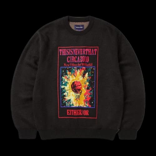 thisisneverthat Basketball Hoop Knit Sweater 'Black'