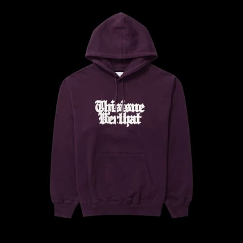thisisneverthat Old English Logo Hoodie 'Wine'