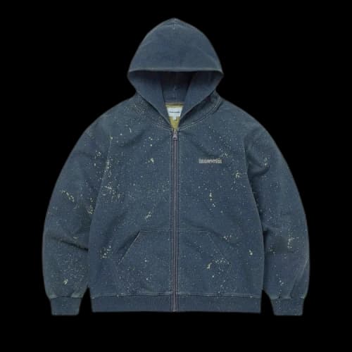 thisisneverthat Indigo Dyed Zip Up Hoodie 'Blue'