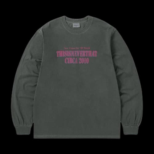 thisisneverthat Basketball Hoop Long-Sleeve Tee 'Charcoal'