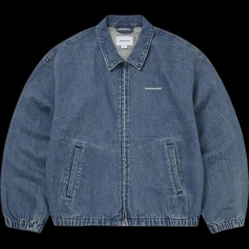 Thisisneverthat SS26 Denim Blouson Jacket Blue Denim Jacket Unisex