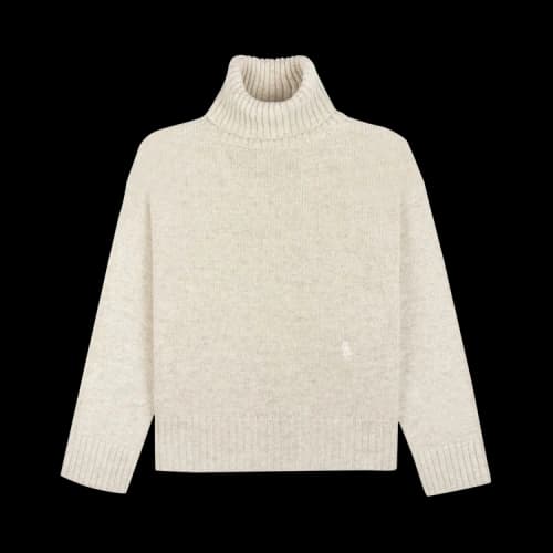 Sporty & Rich Wool Rollneck Jumper 'Beige'