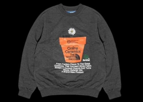 The North Face x Online Ceramics Regrind Crew Sweatshirt Black