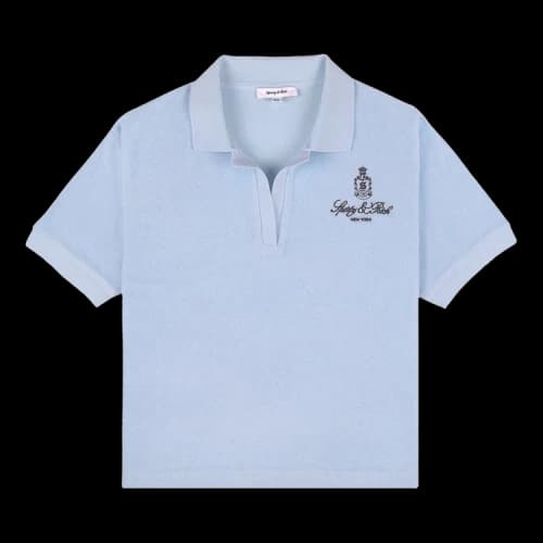 Sporty & Rich Vendome Terry Polo 'Ciel'