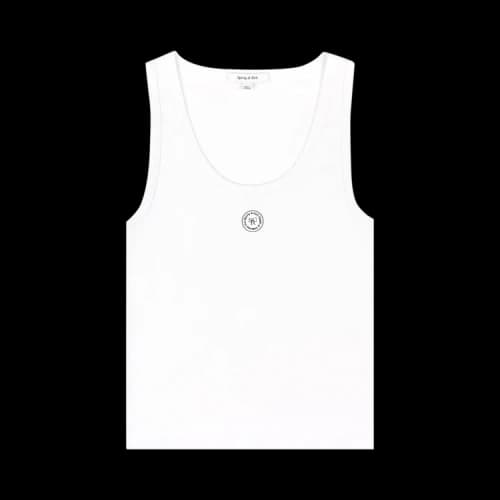Sporty & Rich SHRWC Baby Rib Tank 'White'
