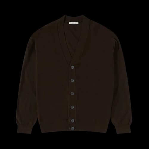 Lemaire Relaxed Twisted Cardigan 'Pecan Brown'