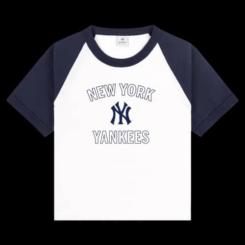 Sporty & Rich Yankees Arch Tee 'White/Dark Navy'