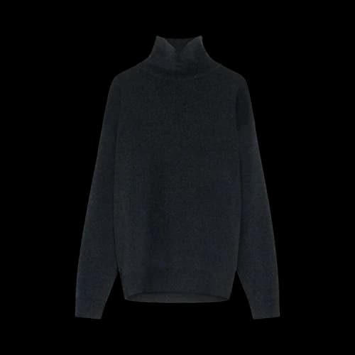 Lemaire High Neck Sweater 'Anthracite Melange'