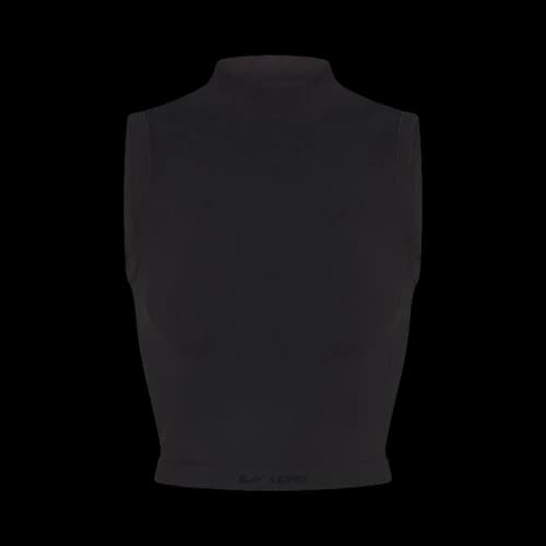 NikeSKIMS Vintage Seamless Mock Neck Bra Top 'Obsidian'
