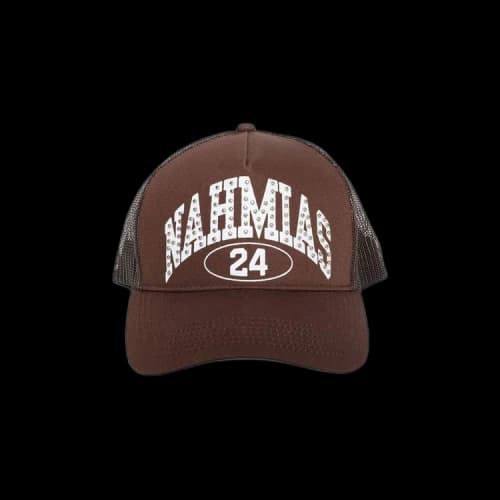 Nahmias Studded Marque Trucker Hat 'Brown'