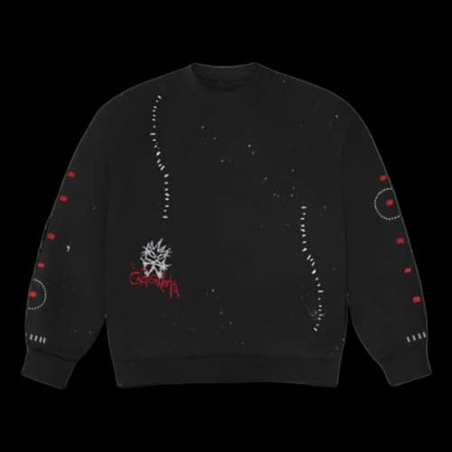 Travis Scott Cactus Jack FW22 Stitched Crewneck 'Black'