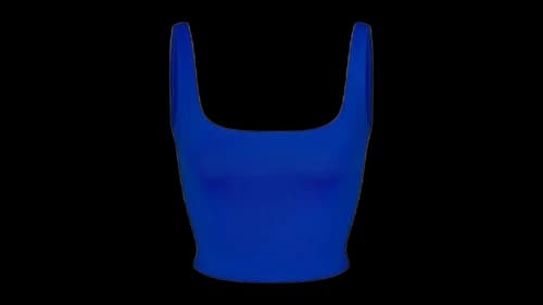 SKIMS Iconic Swim Tank Bikini Top Cobalt