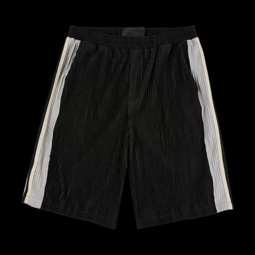 Jungles Weave Trim Pleat Short 'Black/Light Grey'